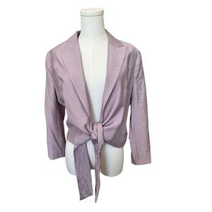 Vince Camuto Open Tie Front Blazer Cardigan Mystic Blooms Monet Lily Size S NWT!